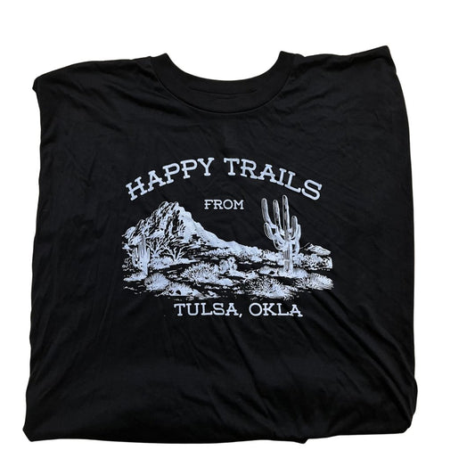 "Happy Trails" OSFM Rolled Cuff Muscle Tee - Low Road Merch