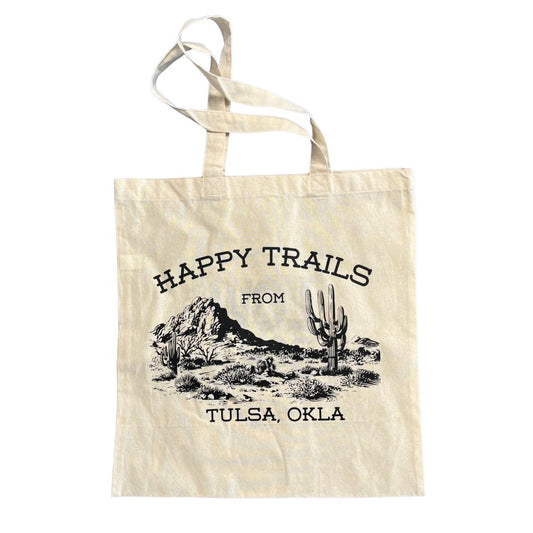 Happy Trails Tote Bag - Low Road Merch
