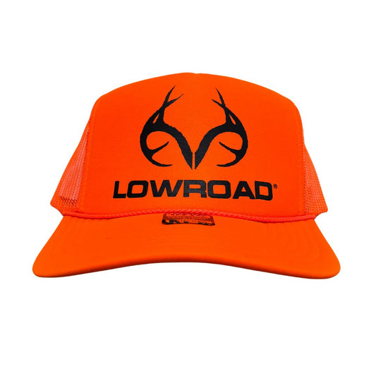 High Visibility Orange RealLow Trucker Hat - Low Road Merch