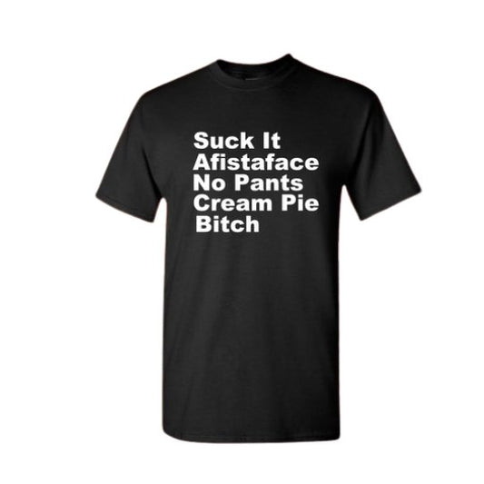 Cream Pie Helvetica Afistaface T Shirt - Low Road Merch
