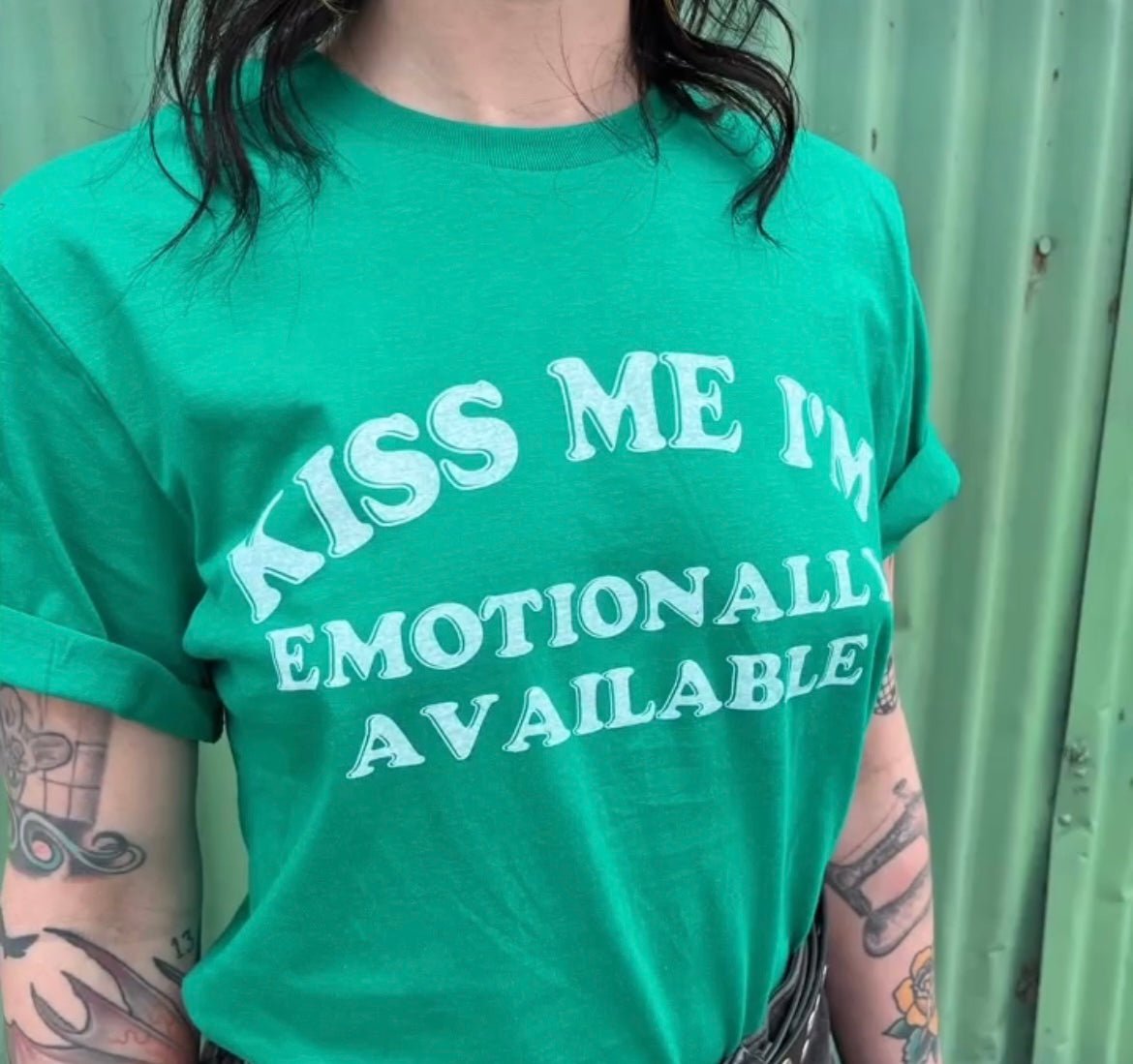 Emotionally Available T Shirt - Low Road Merch